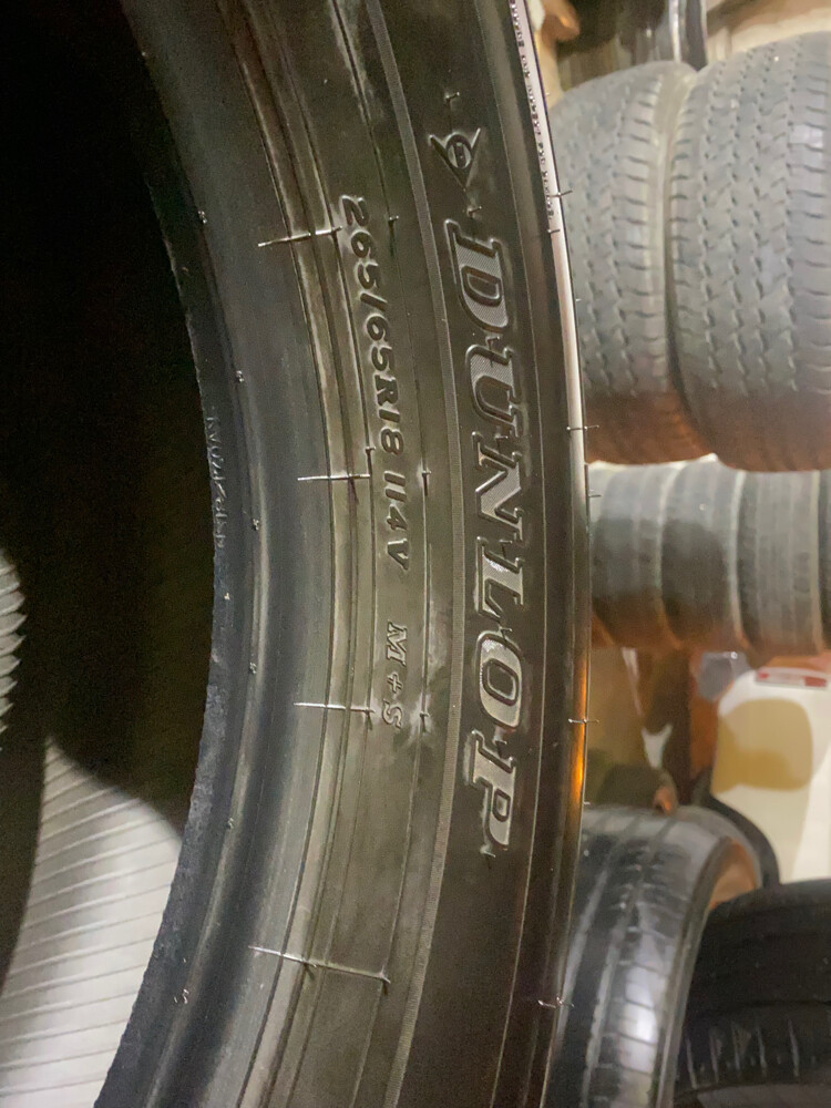 265/65/18 dunlop tyre call.30203371 - 2