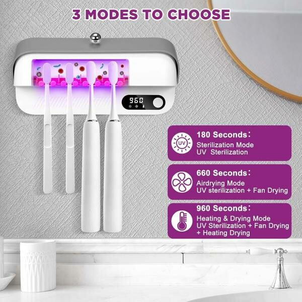 Yesido MG32 UV Toothbrush Dryer - 3