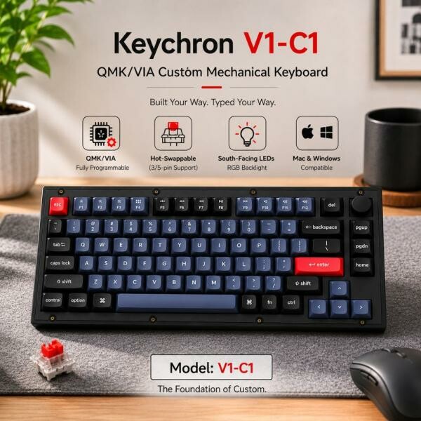Keychron V1-C1 RGB Keyboard - 3