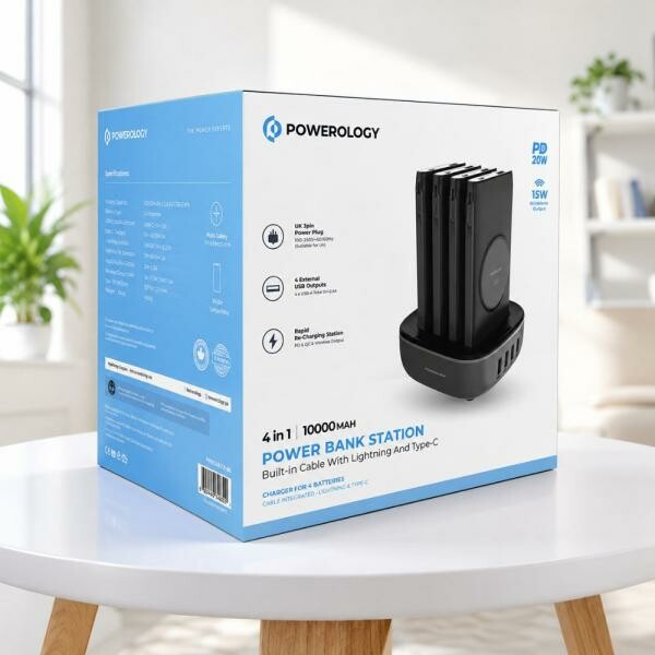 Powerology 4In1 Power Bank Station - 3