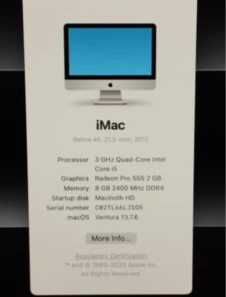 iMac 21 inch 2017 - 1