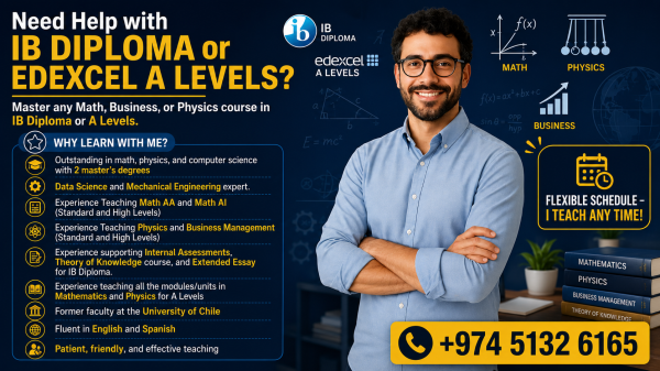 Tutor IB Diploma Edexcel A-Levels - 1