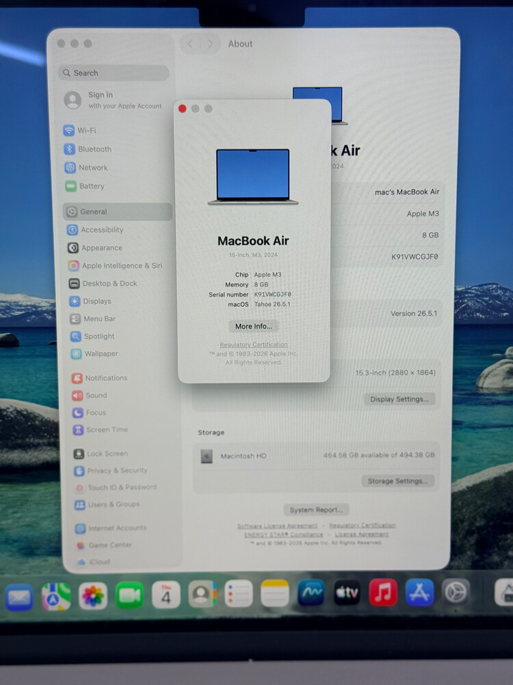 MacBook Air15 inch M3 512 gb - 5