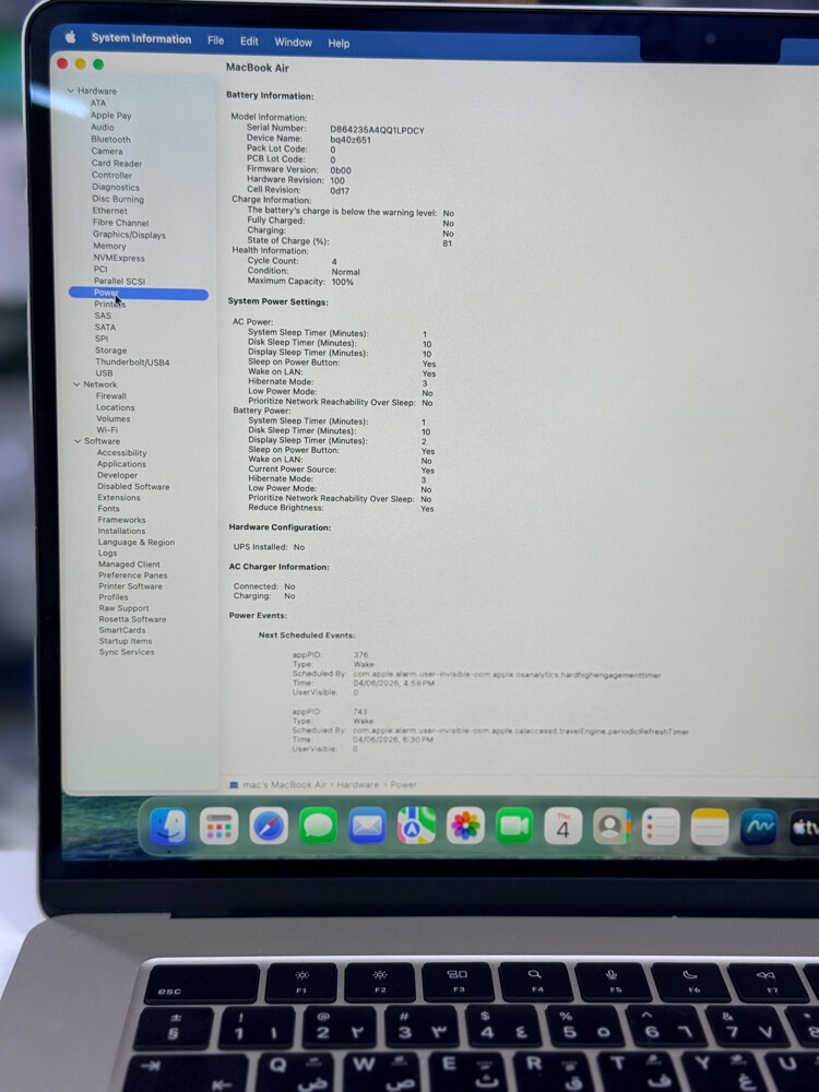 MacBook Air15 inch M3 512 gb - 8