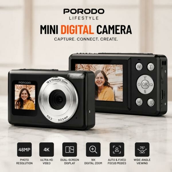 Porodo 1080P Mini Digital Camera - 4