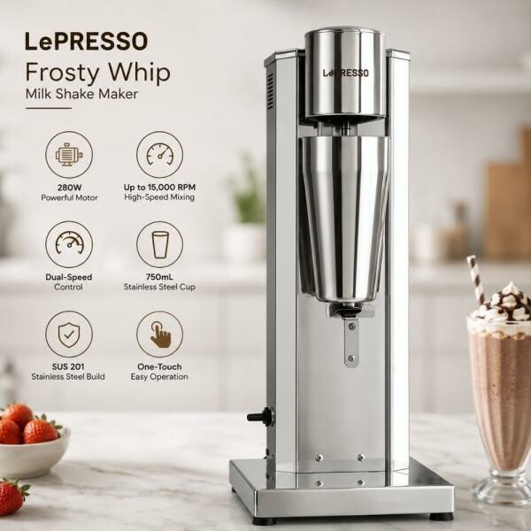 Frosty Whip Milk Shake Maker Silver - 3