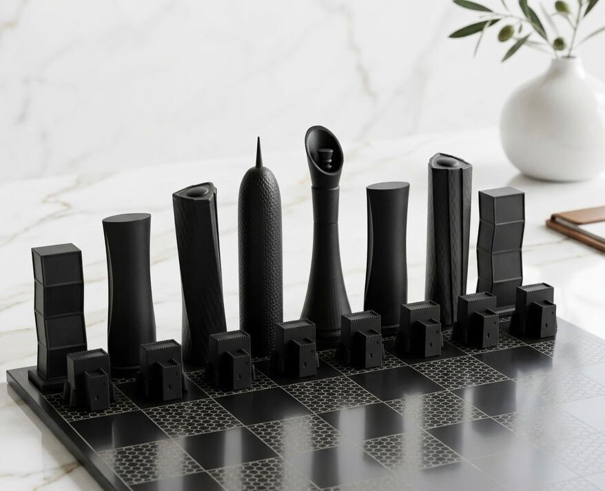 Limited Edition Doha Skyline Chess - 2
