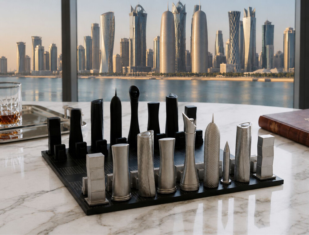Limited Edition Doha Skyline Chess - 1