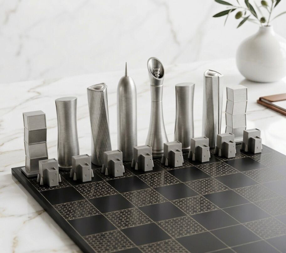 Limited Edition Doha Skyline Chess - 7