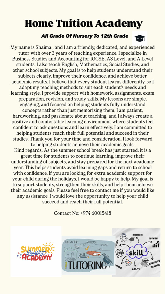 Experienced Tutor - 1