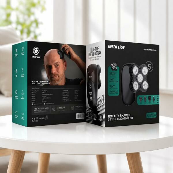 5-in-1 Rotating Shaving Comb Black - 3
