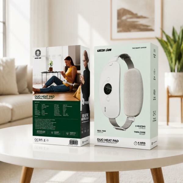 Green Lion Duo Heating Pad - White - 3