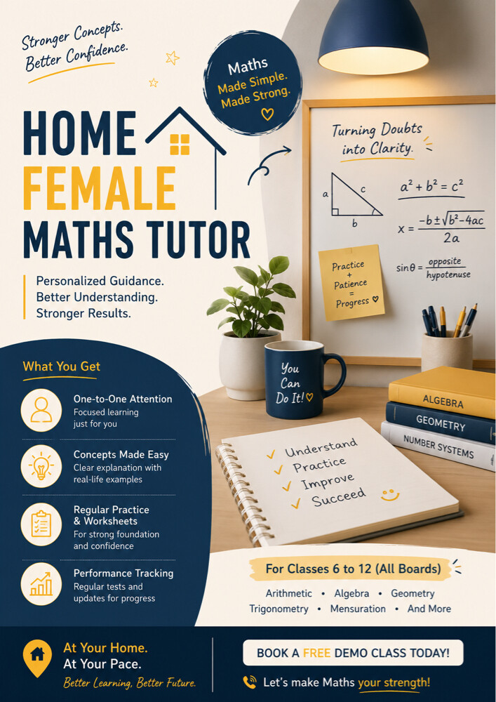 Home Female Maths Tutor - 1