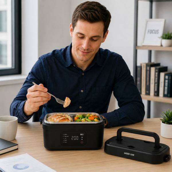 Green Lion Electric Lunch Box - 2
