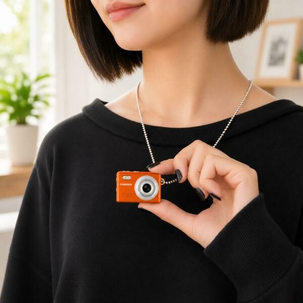 Porodo Mini 1080P HD Camera-Orange - 2