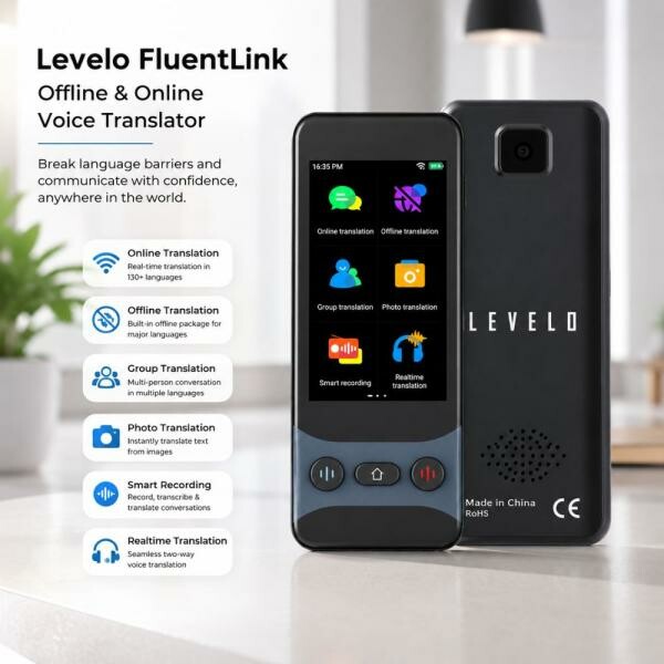 Levelo FluentLink Voice Translator - 3