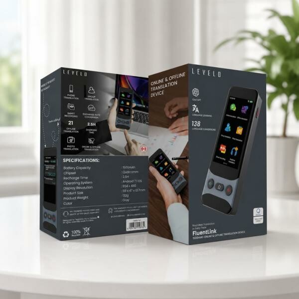 Levelo FluentLink Voice Translator - 4