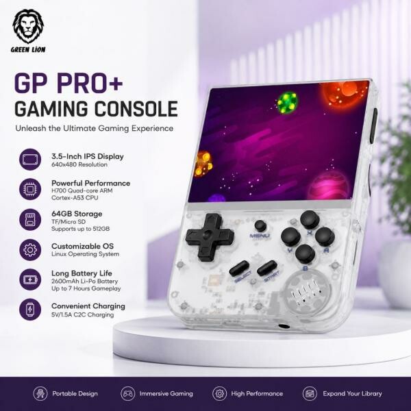 Green Lion Retro Gaming Console - 3