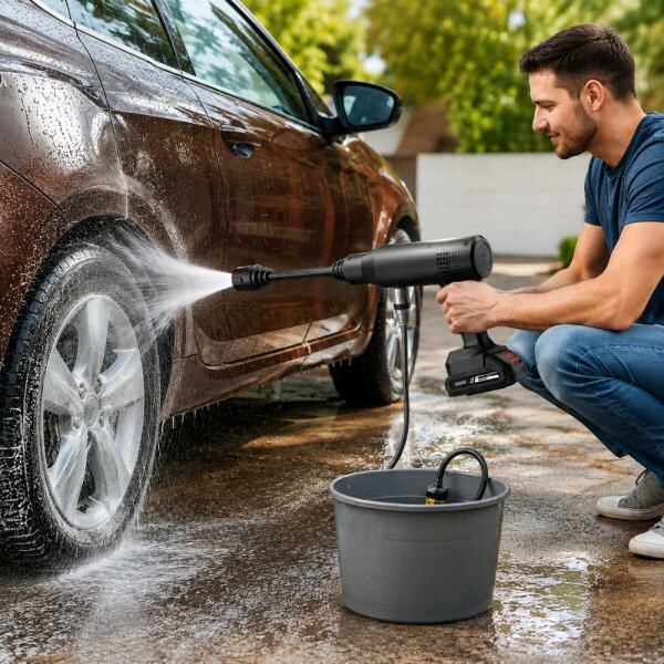 Cordless High Pressure Car Wash Gun - 2