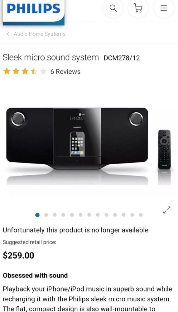 PHILIPS SLEEK MICRO SOUND SYSTEM - 3