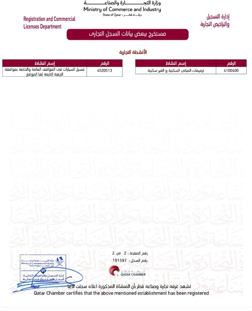 Commercial Registration for Sale – - 2