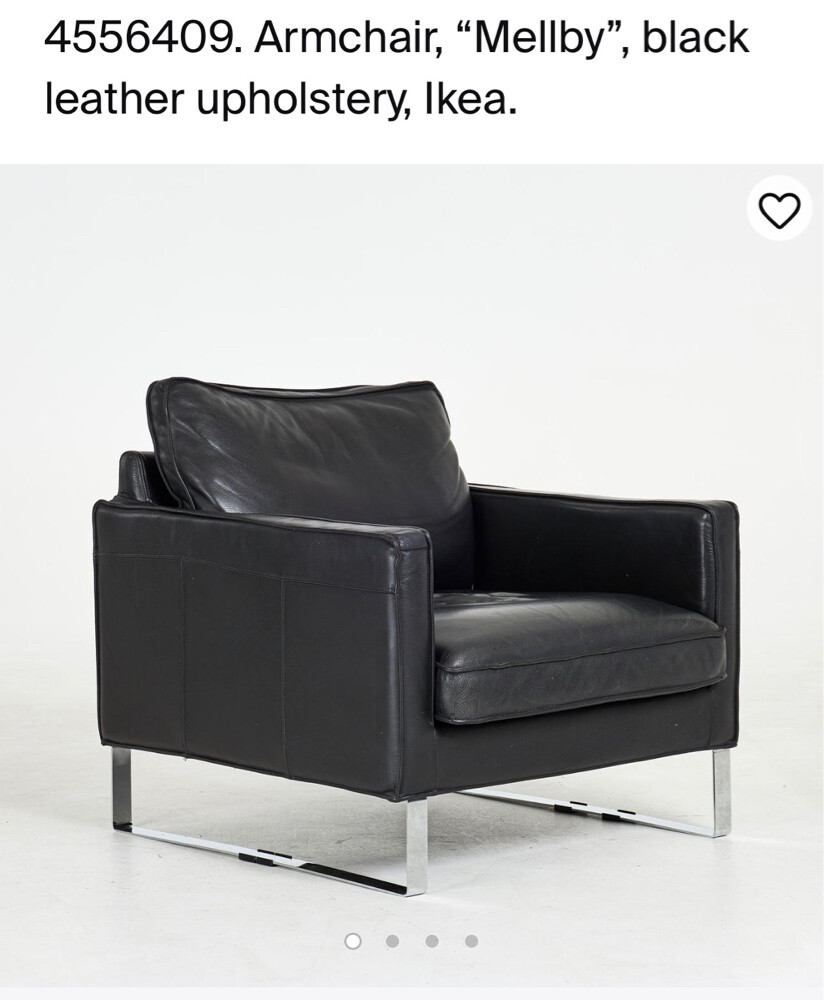 IKEA genuine leather chair  - 2