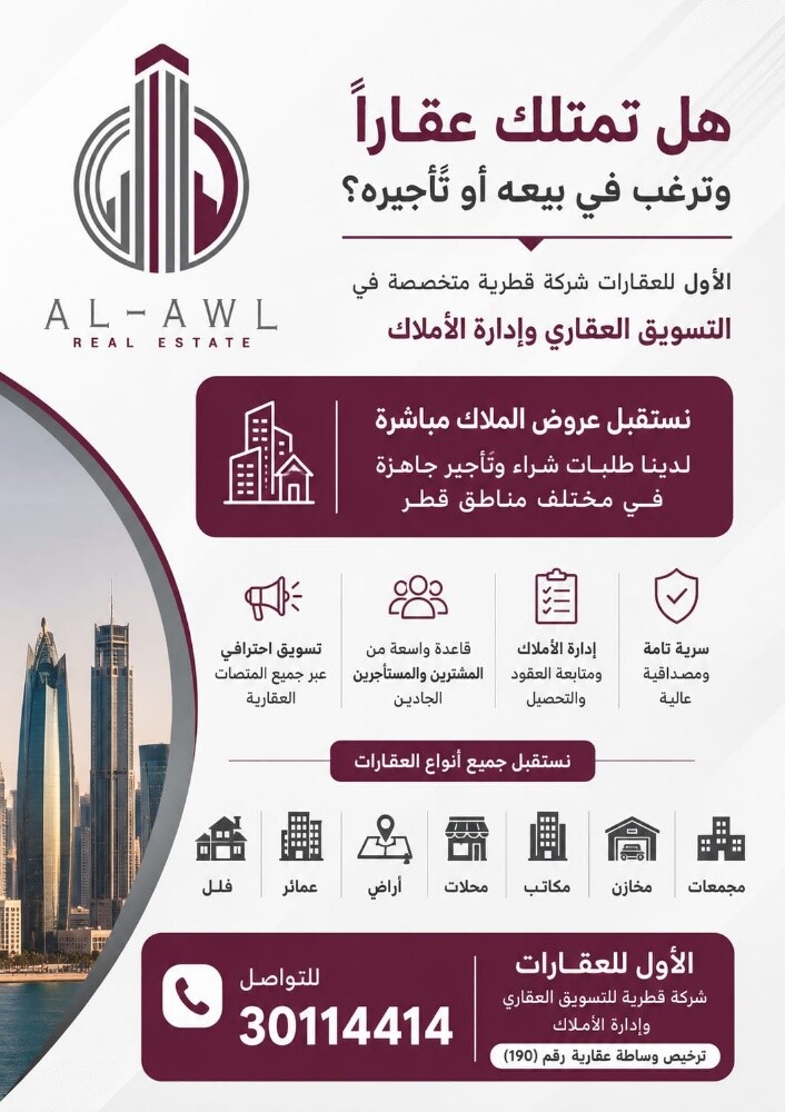 مطلوب عقارات لتويسقها - 1