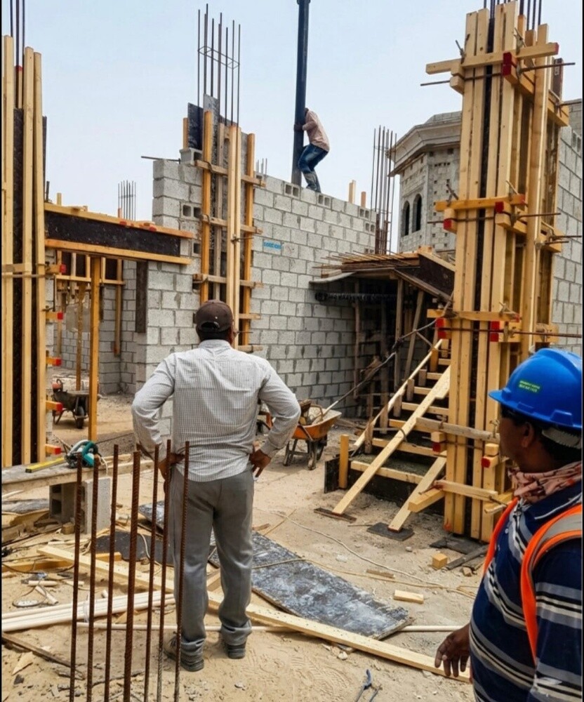 اعمال البناء والتشطيب للفلل والمن - 12