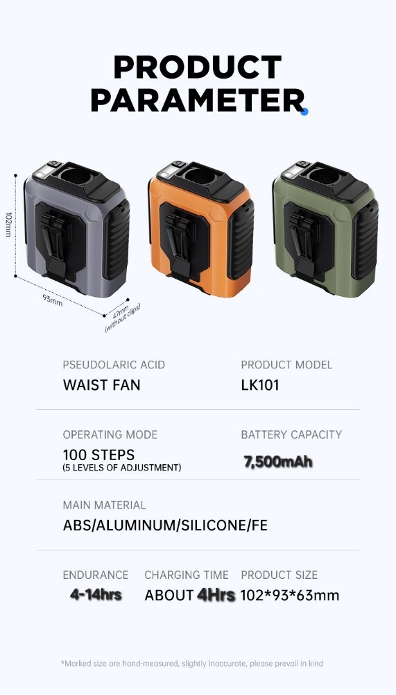 High Speed Waist Fan - 3