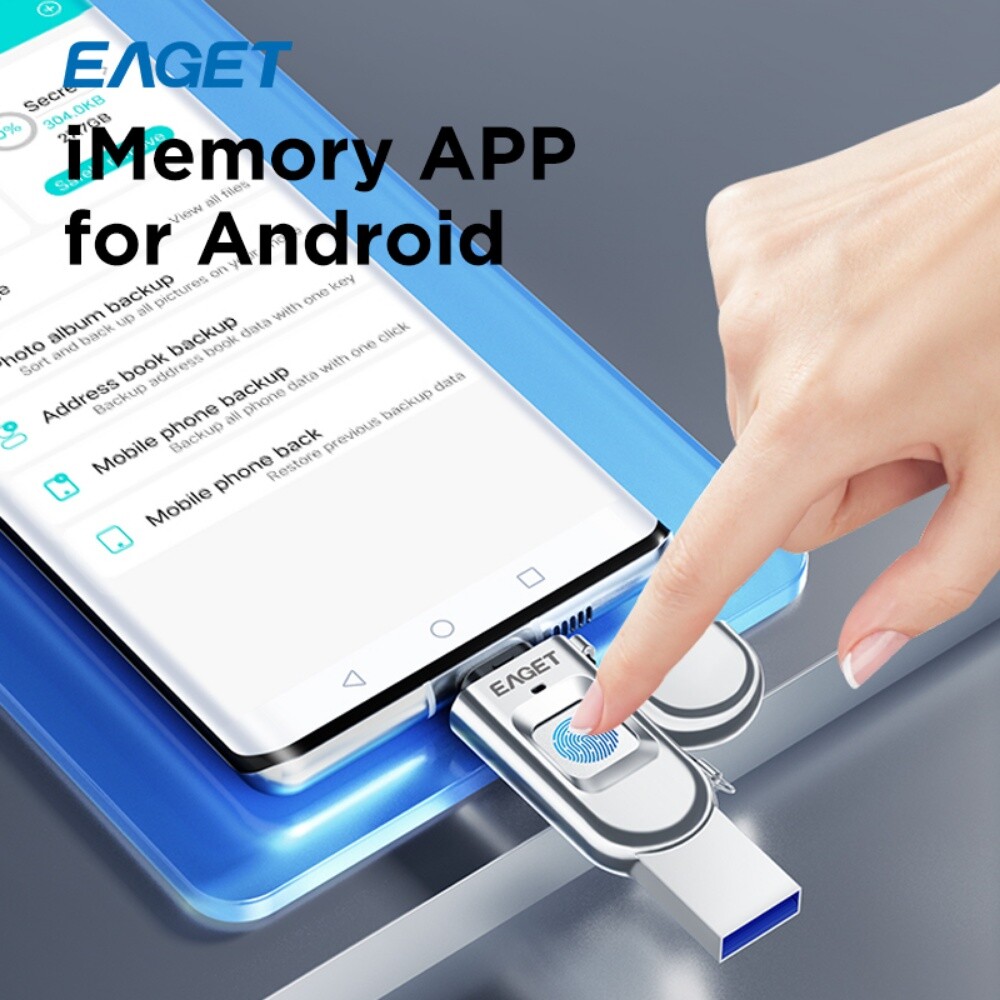 Eaget Fingerprint Flashdisk 64gb - 2