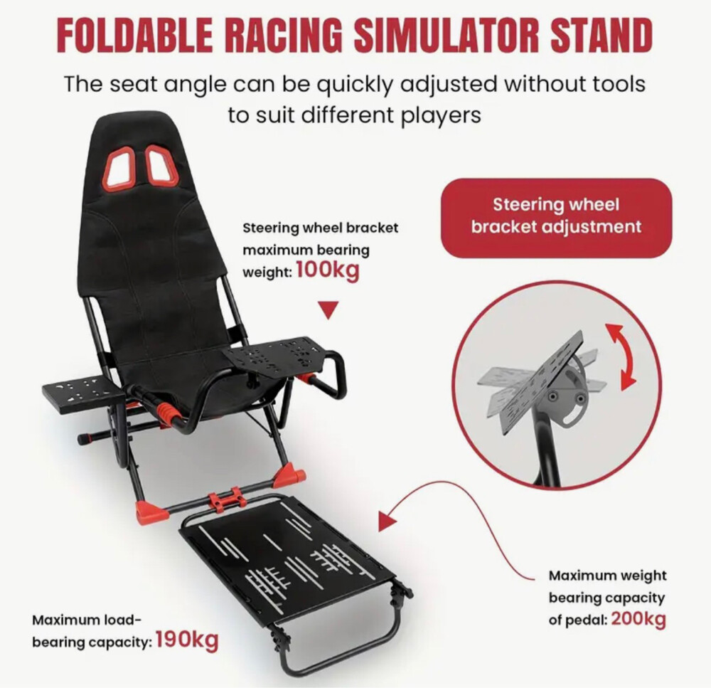 stand steering wheel gaming gift - 16