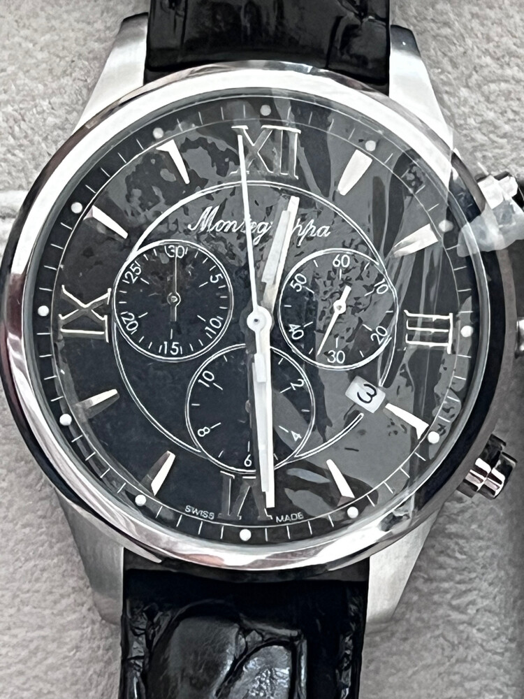New Montegrappa Swiss 42mm Black - 8