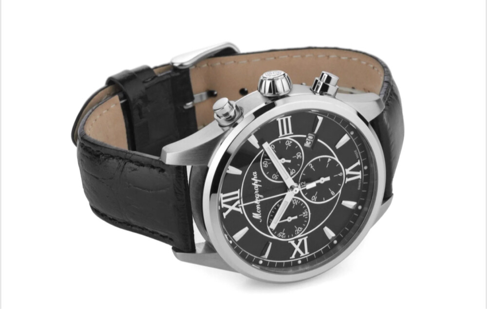New Montegrappa Swiss 42mm Black - 5
