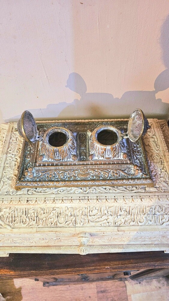 Antique Ottoman Double Inkwell - 10