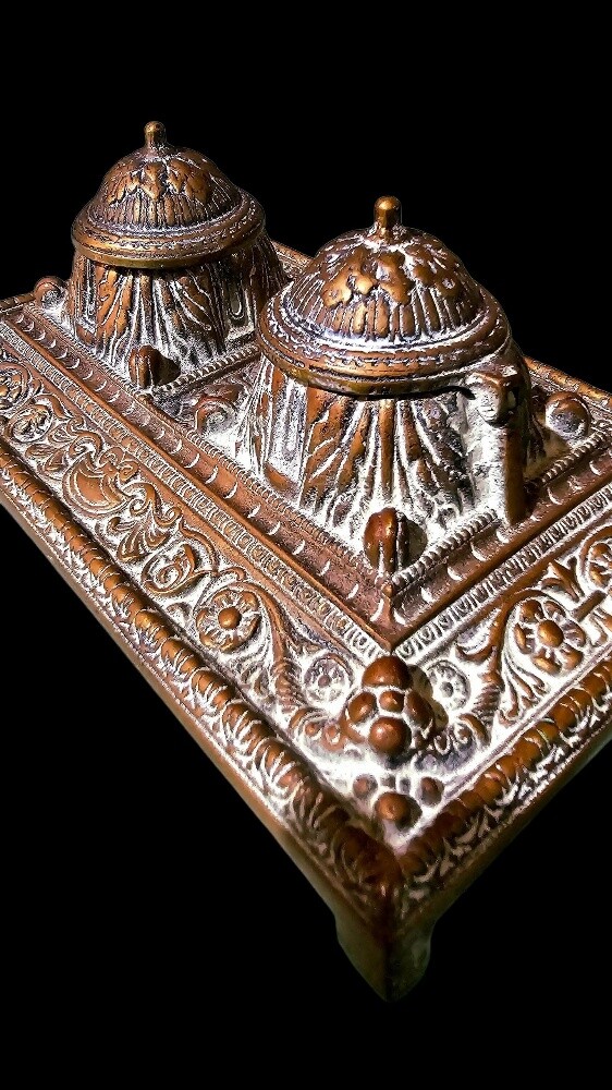 Antique Ottoman Double Inkwell - 13