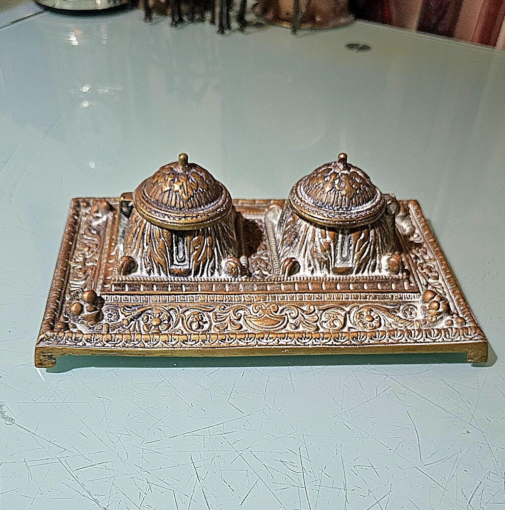 Antique Ottoman Double Inkwell - 8