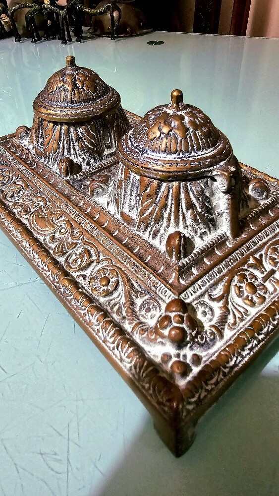 Antique Ottoman Double Inkwell - 3