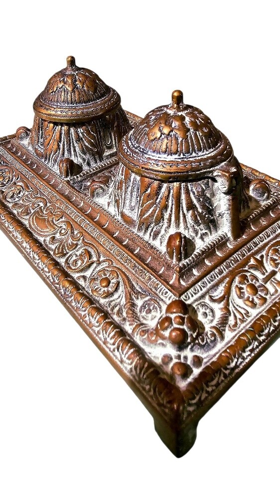 Antique Ottoman Double Inkwell - 12