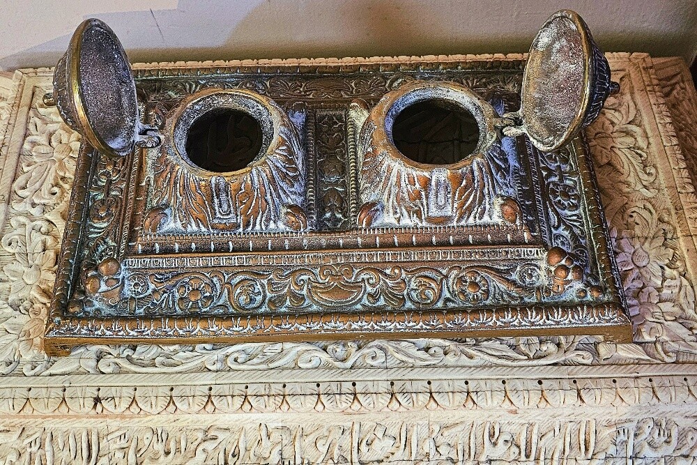 Antique Ottoman Double Inkwell - 4