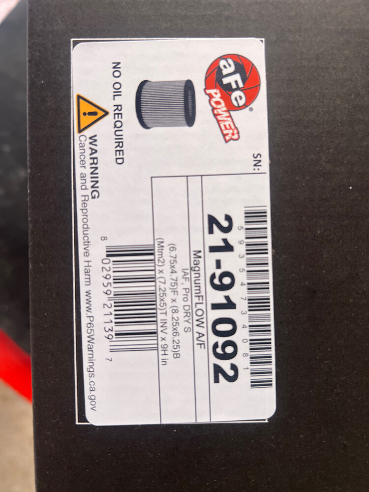 AFE filter 5.7L - 3