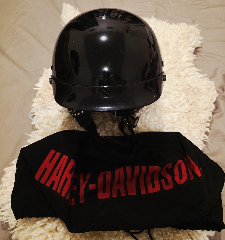 Harley Leather Jacket and helmets - 6