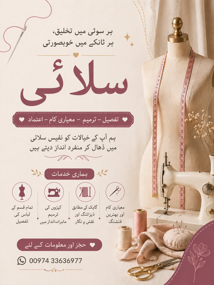 {الخياطة فن وابداع}..{سلائی فن} - 1