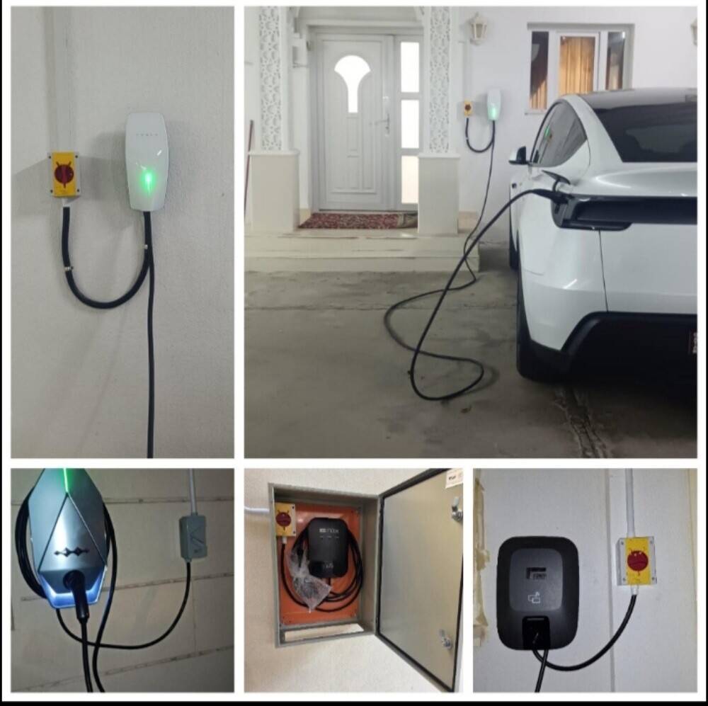 tesla, rox,byd charger instal - 9