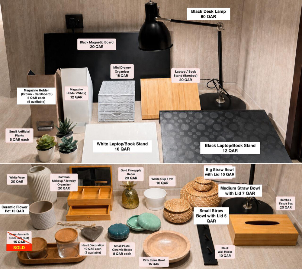 Desk and house decor items - 1