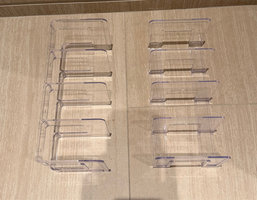 clear acrylic bag organizers x2 - 4