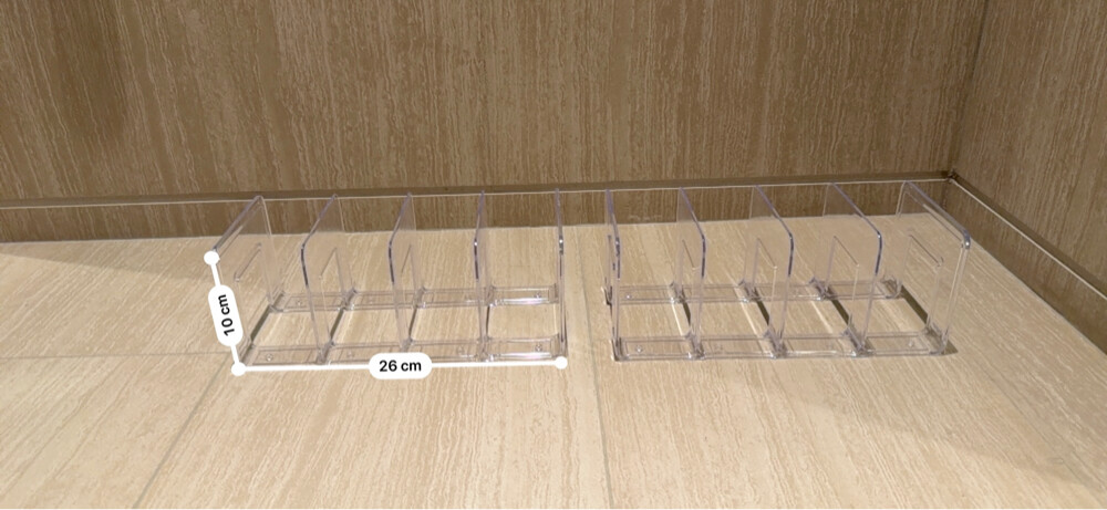 clear acrylic bag organizers x2 - 2