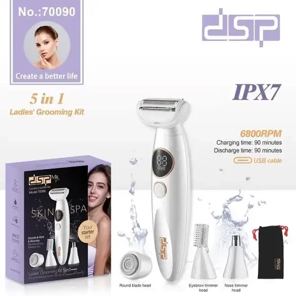 DSP 5-in-1 Ladies Shaver - 4