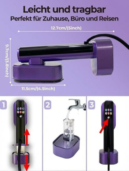 Portable 2-in-1 Steam Iron - 3