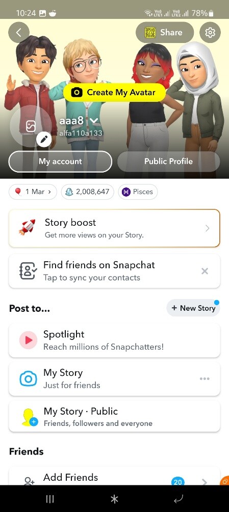 2 Million Snap Score Account - 2