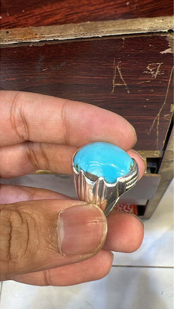 aqeeq ring silverr - 11